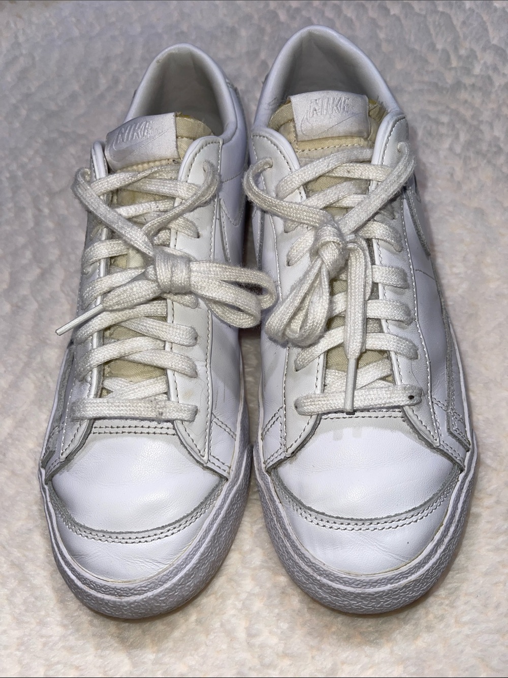 Nike Blazer Women’s White Leather Low-Top Sneakers